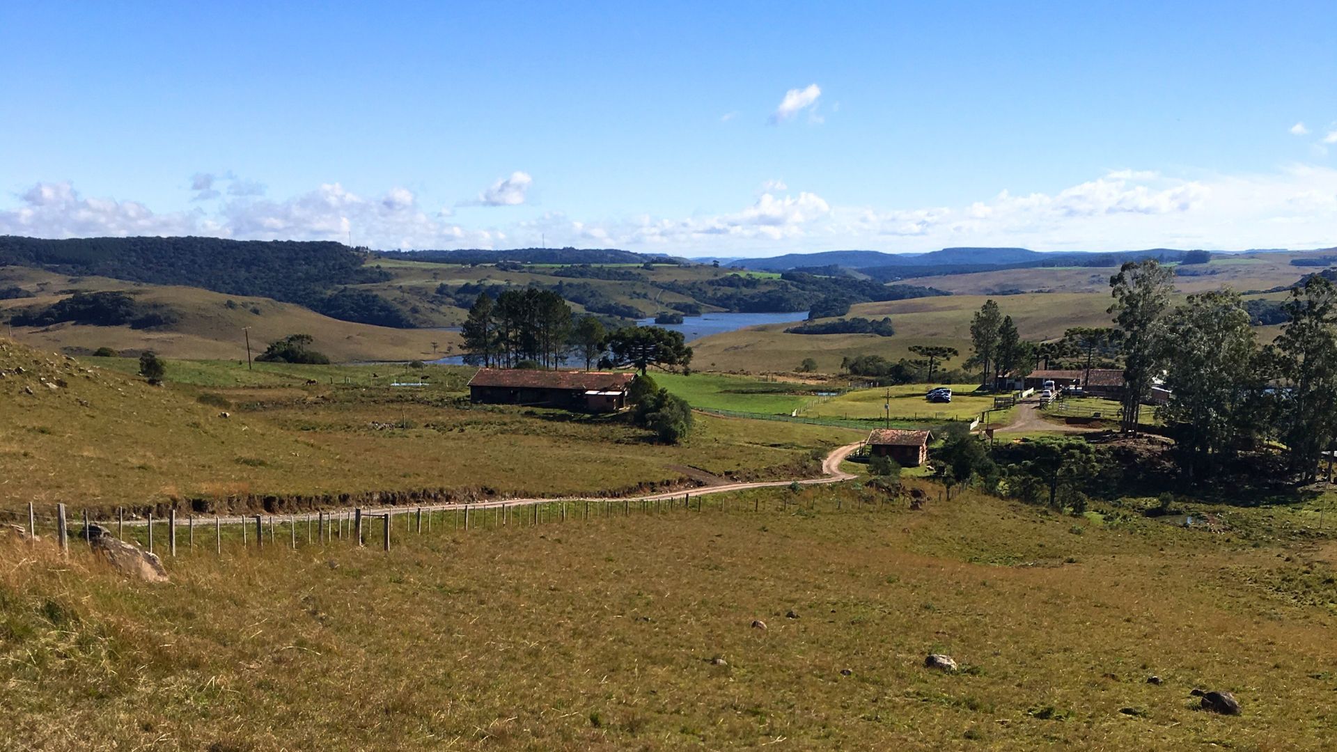 Paisagem típica do Rio Grande do Sul na Rota dos Tropeiros: Cicloturismo e Identidade Cultural