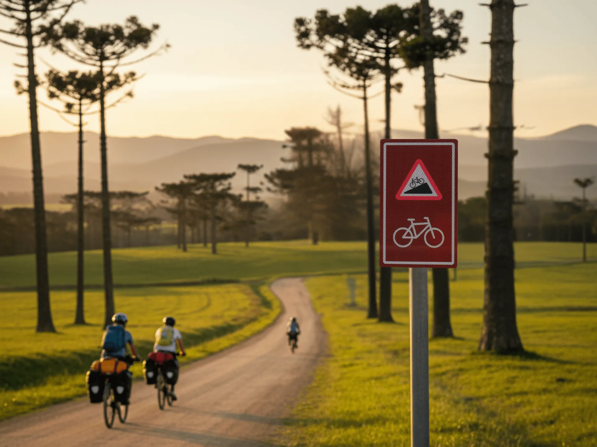 Guia de Sinalização para Ciclotirusmo Autoguiado em Santa Catarina. Imagem: Ivan Mendes © Lobi Ciclotur Guia de Sinalização para Ciclotirusmo Autoguiado Profissional no Estado de SC.