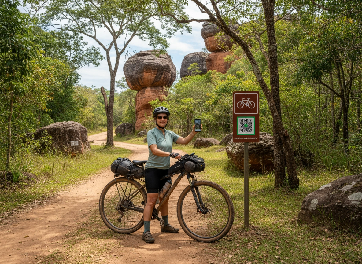 Sinalização Física e Digital para Cicloturismo Autoguiado na Rota dos Tropeiros do Paraná